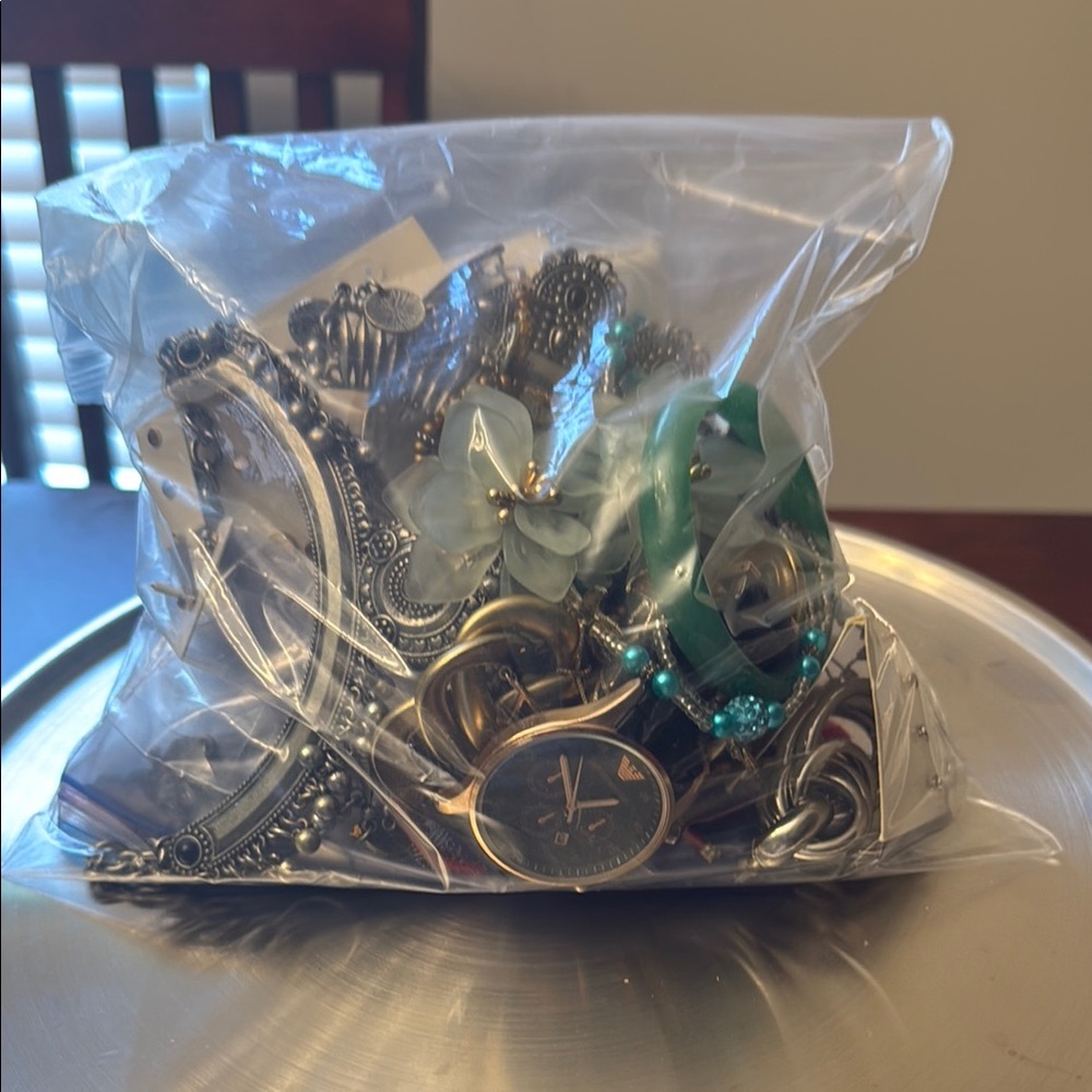Assorted Jewelry Bag with Watches and Accessories